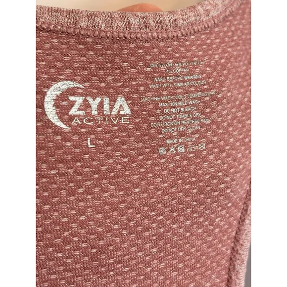 Zyia poppy copper charged tank size Large preowned - Picture 2 of 8